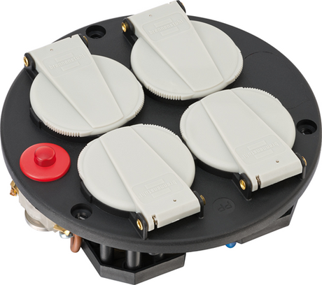 Brennerstuhl fatningsindsats | 4-fold | ip20 | 230v 16a | termostat med kontrollys fr - 1084