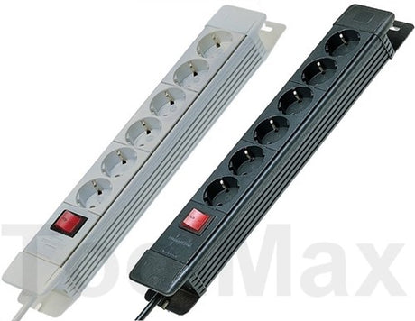 Brennerstuhl fatningsliste premium-line | 6 gange | sort | 1951160100 - 1951160100