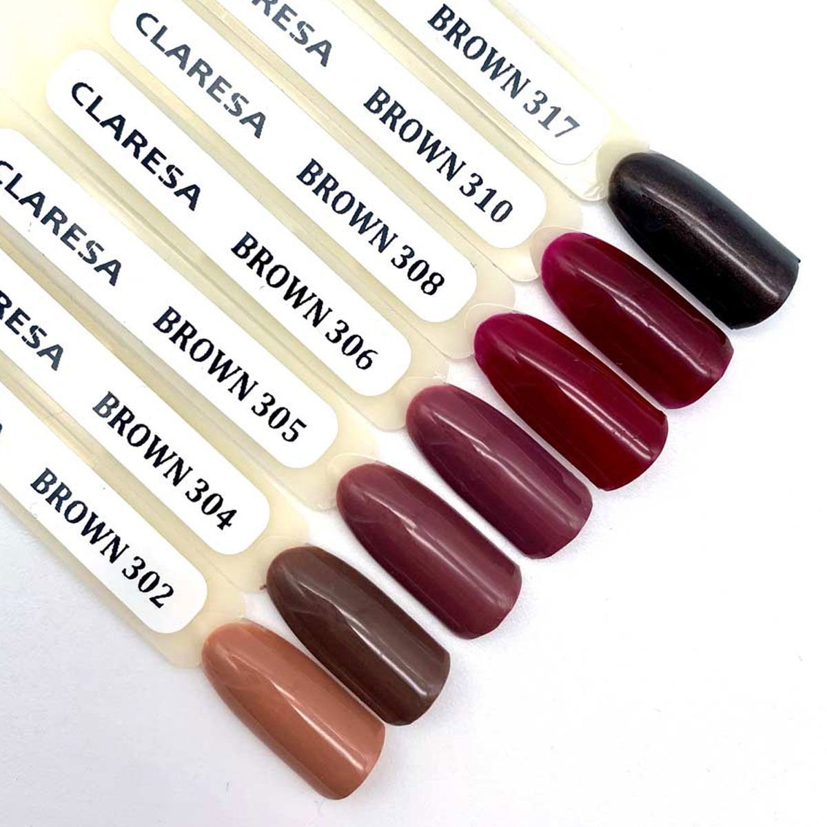 Claresa uv led gel polish 5ml brun 317 varme følelser