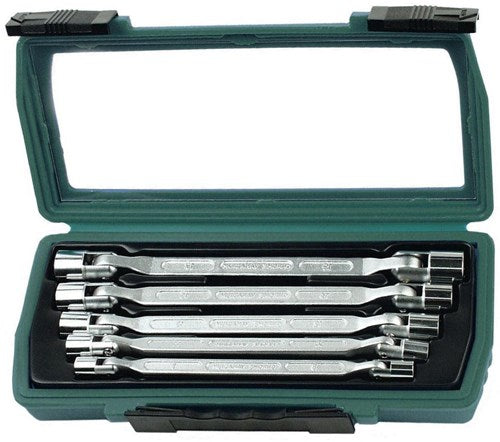 Brüder Mannesmann knænøglesæt 5 dele i etui (hobby) - 19821