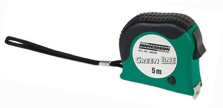 Brüder Mannesmann målebånd 5 meter med stop (hobby) - 80505