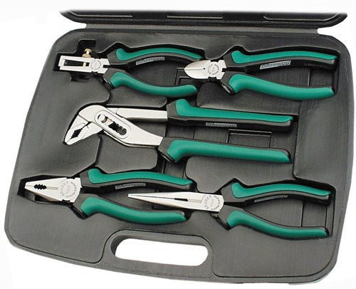 Brüder Mannesmann tængersæt 5 dele i etui (hobby) - 10996