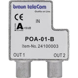 Axa btv 2 ghz distributør 2xiec tv (poa 01-b)
