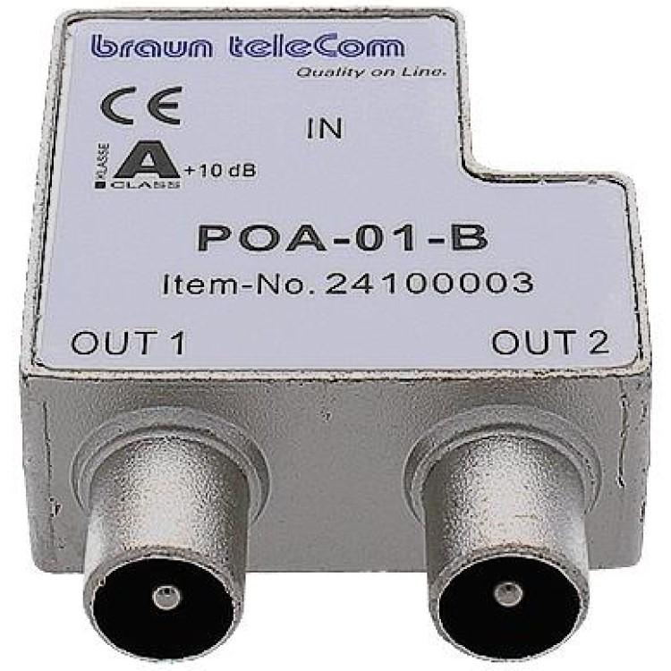 Axa btv 2 ghz distributør 2xiec tv (poa 01-b)