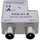 Axa btv 2 ghz distributør 2xiec tv (poa 01-b)