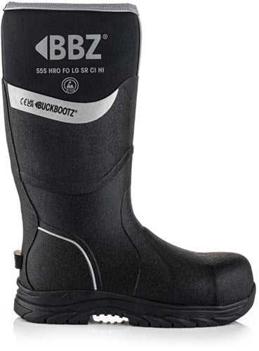 Buckbootz neopreen werklaars bbz6000 s5s zwart | zwart | maat 41 - 5055138027226