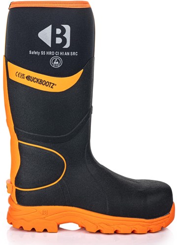 Buckbootz werklaars bbz8000 s5 zwart oranje | zwart oranje | maat 43 - 00.0176.098.43