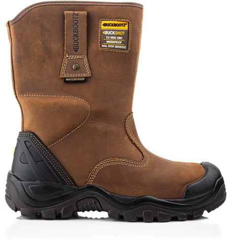 Buckbootz werkschoen buckshot werklaars bsh010 s3 | donkerbruin | maat 43 - 00.176.070.43