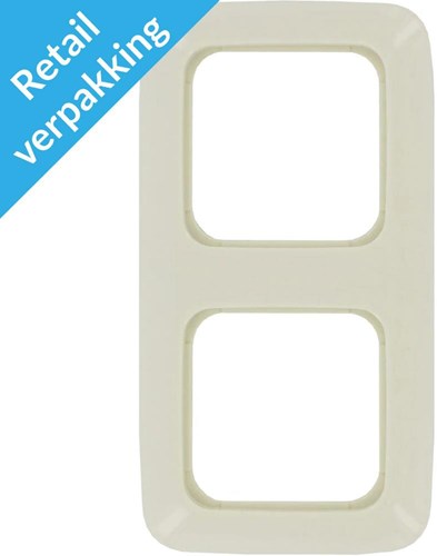 Busch Jaeger creme 2-fold dækramme - 4695110