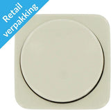 Busch Jaeger creme dækplade + lysdæmper knap - 4695050