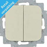 Busch Jaeger cream serie switch + rocker - 4695030
