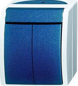 Busch Jaeger SWD overflademonteret serieafbryder blå - 4696040