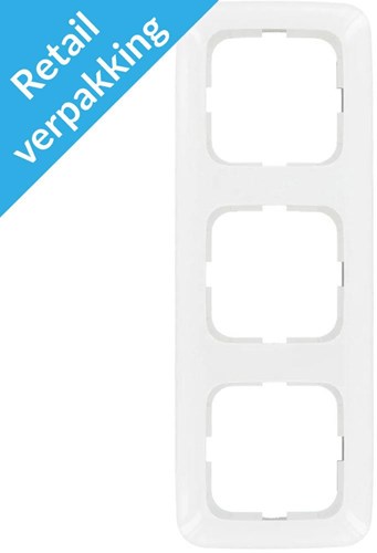 Busch jaeger hvid 3-fold dækramme - 4695620