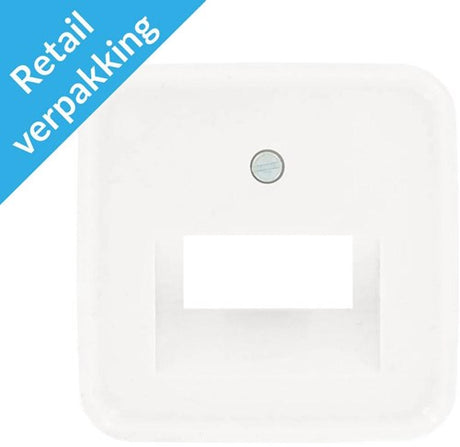Busch Jaeger hvid dækplade UTP dobbelt - 4695580
