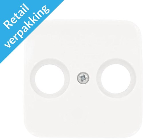 Busch jaeger hvid dækplade til coax - 4695570