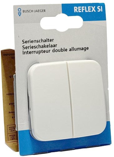 Busch jaeger hvid serie kontakt + vippe - 4695530