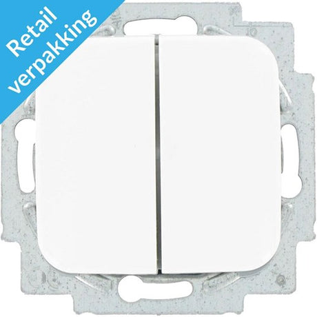 Busch jaeger hvid serie kontakt + vippe - 4695530
