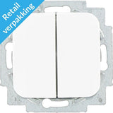 Busch jaeger hvid skiftekontakt + vippe - 4695522