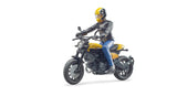 Bruder bworld scrambler ducati med spillefigur