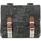 Basil Bohème Double Bicycle Bag - Black - 35L - Vand -repellent - Kunstindlæringsdetaljer