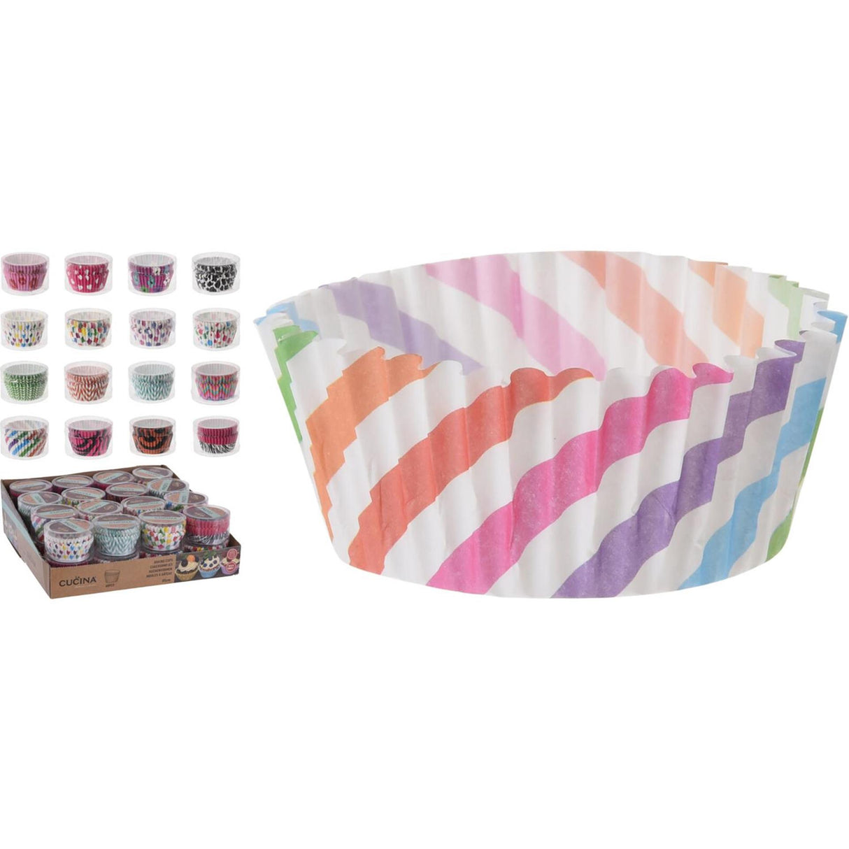 Cucina papir cupcake forme, pakke med 60 stk