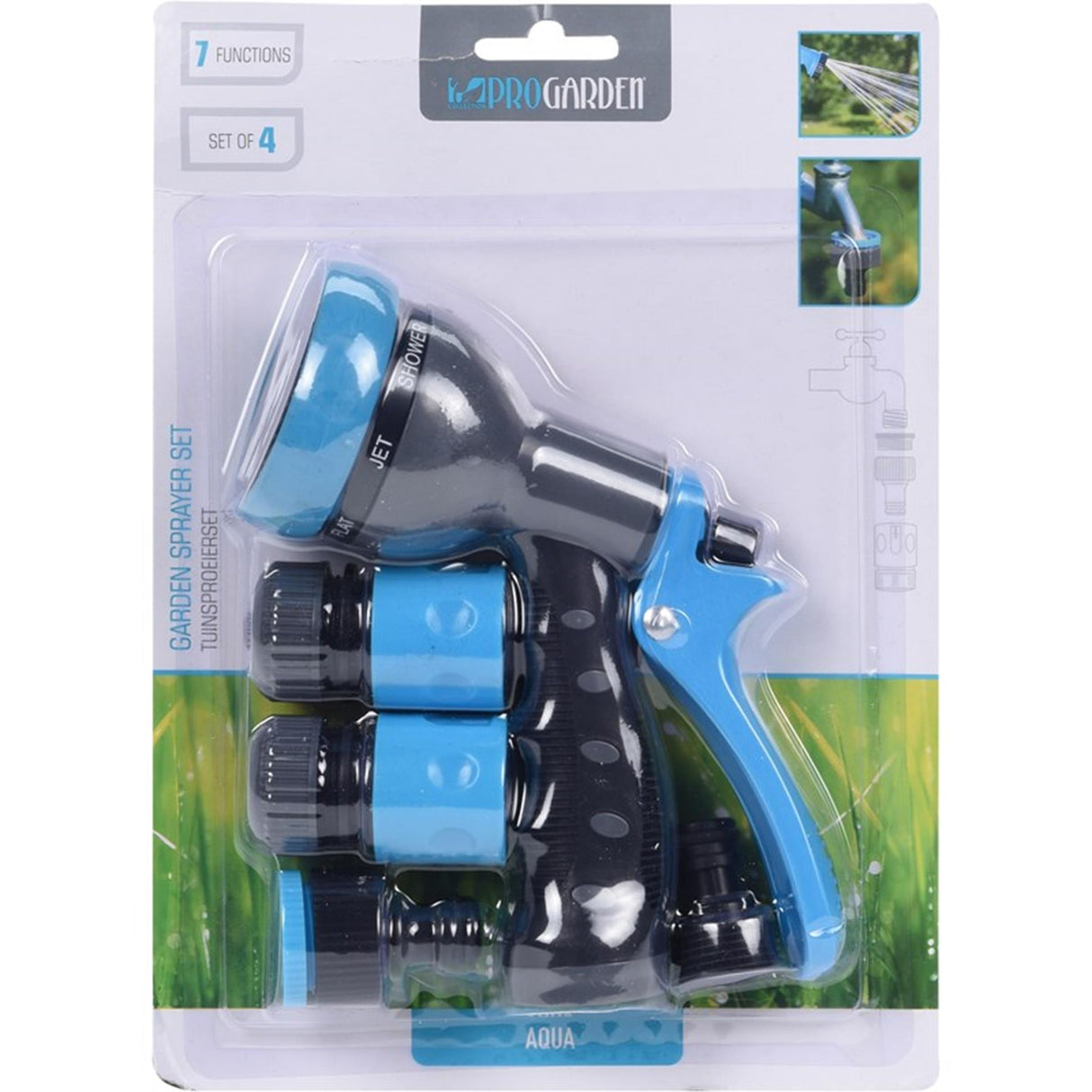 Pro garden tuinsproeierset 4 delig
