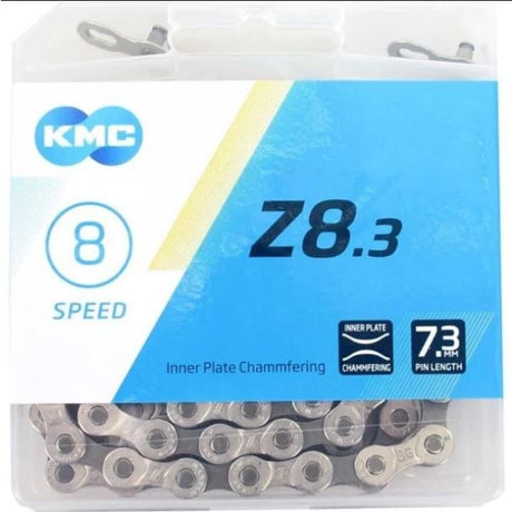BZ08NG114 KMC Bicycle Chain 6 7 8-Speed ​​Silver Grey