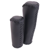 Kant lædergreb - ergonomisk læderhåndtag sæt - 135 mm 92mm - sort