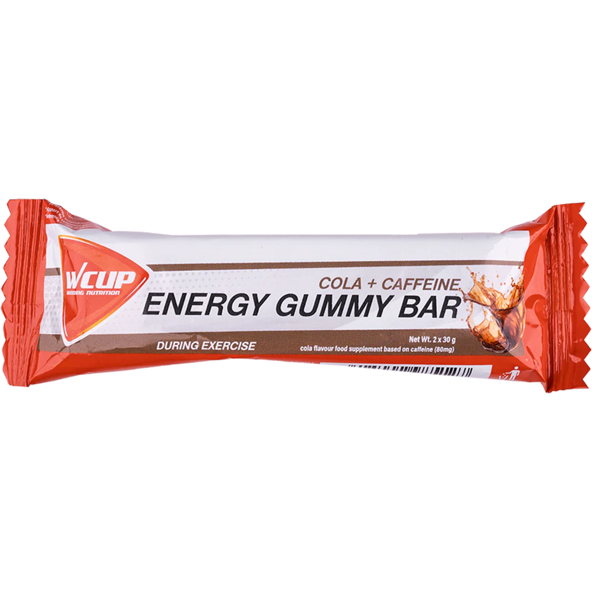Wcup - energy gummy bar cola blast med 60 gram koffein 24 stk