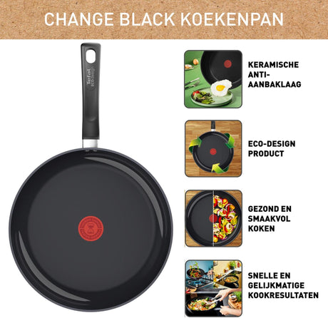 Tefal change sort keramisk stegepande ã˜20cm induktion