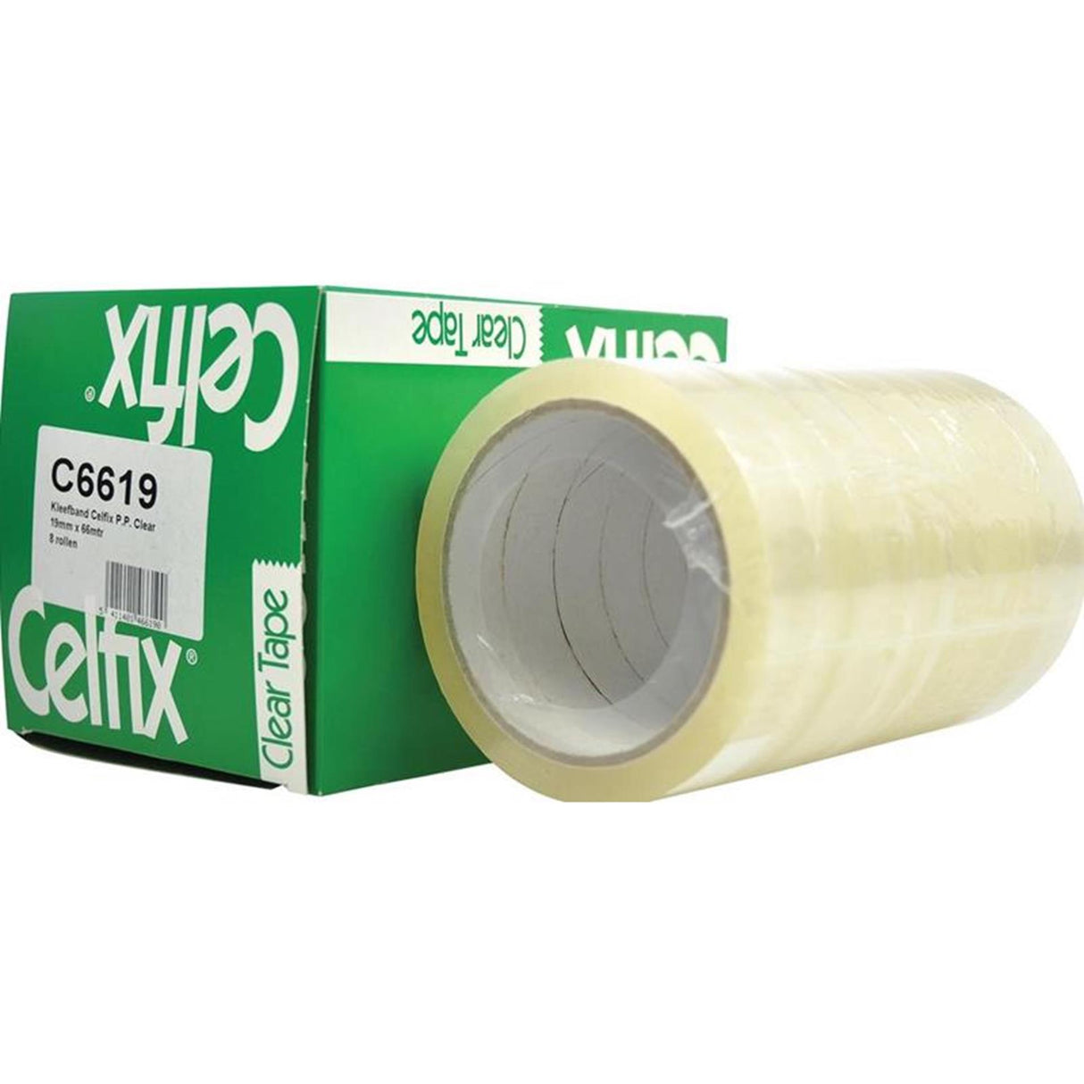 Celfix adhesive tape 19mmx66m ecol box of 8 rolls
