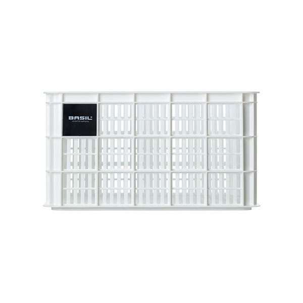 Basilikum fietskrat l - stor - 40 liter - hvid