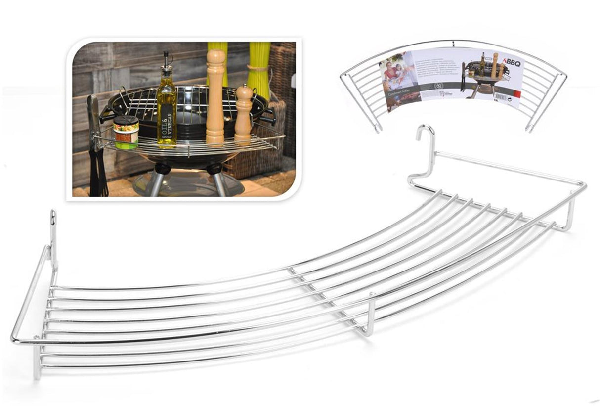BBQ grill krydderihylde krom