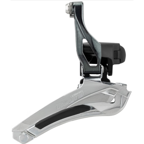 Shimano forskifter 2 x 10 speed tiagra fd-4700 ø28,6 - ø31,8 mm klemme ned-træk 61-66° - 46-53t - sort sølv