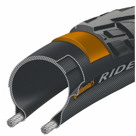 Udenfor Continental Ride Tour 24 X 1,75 47-507 - Sort