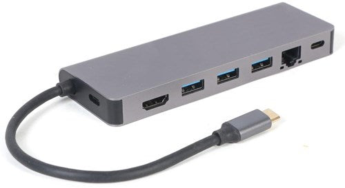 Enzo cablexpert USB-C 5-i-1 multiadapter USB-C dock 5-vejs - 9530505