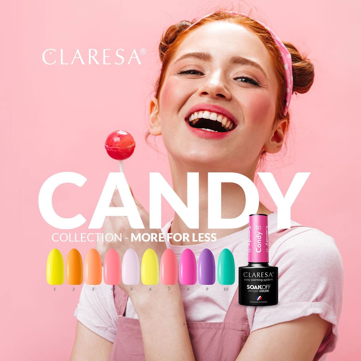 Claresa UV LED Gel Polish 5ml Candy 9