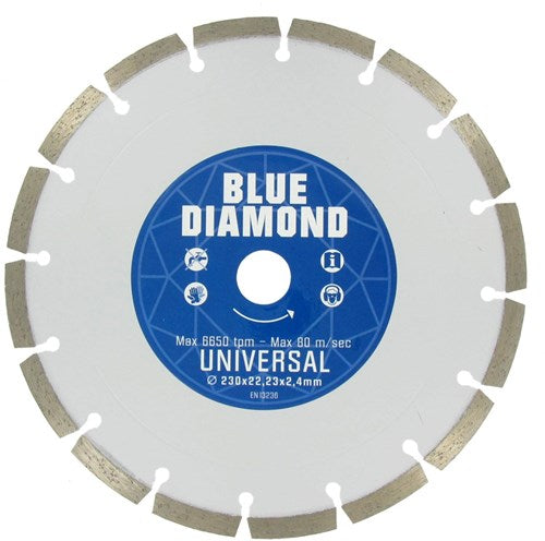 Carat blå diamant diamant tørsav ø115x22,23mm, universal type. -cebd115310
