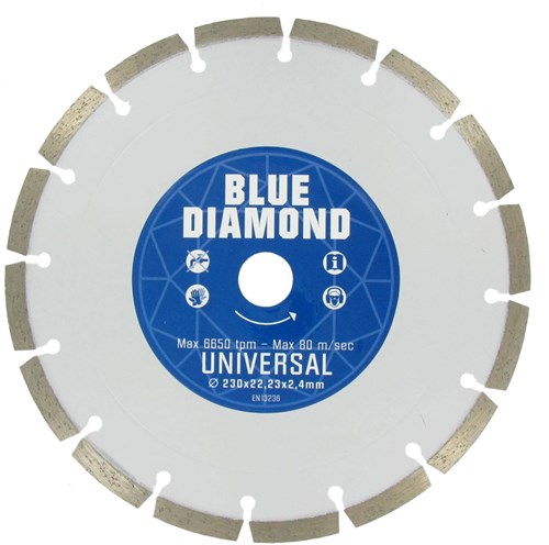 Carat blå diamant diamant tørsav ø125x22,23mm, universal type. -cebd125310