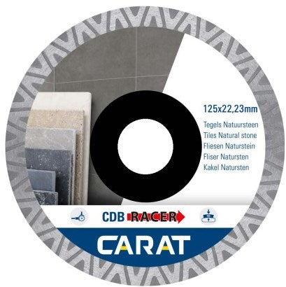 Karat diamantsav | fliser natursten strålende | ø125x22,23mm | cdb racer cdbm racer - cdbm125300