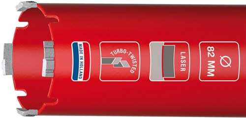 Carat dustec laser tørboremaskine ø62x340xm16 - htl0623404 - htl0623404