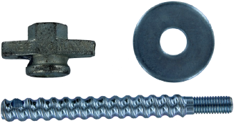 Carat snelspanner incl. vleugelmoer en ring tbv anker m12 - ba03za0000