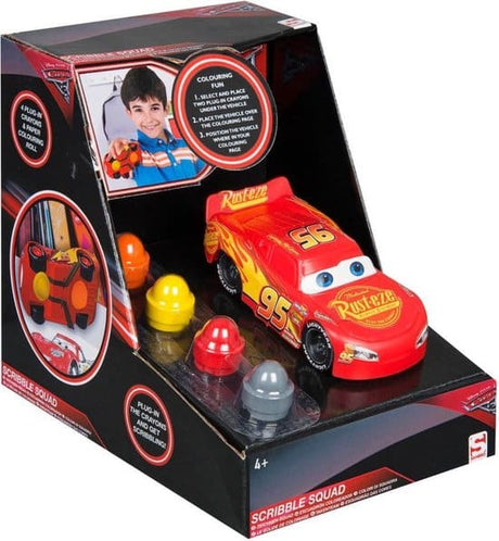 Otto Simon Cars Scribble Squad farvesæt med bil og papirrulle
