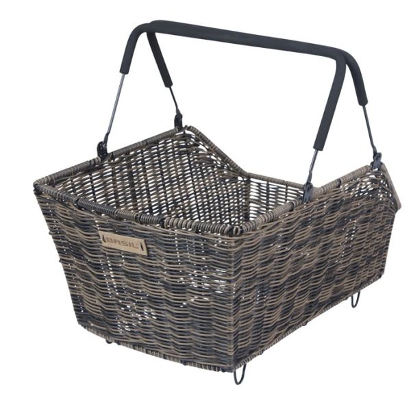 Basil cykelkurv cento rattan look multisystem 41 x 25 x 12 cm - brun