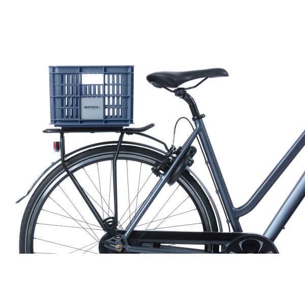 Basil Fietskrat S - Lille - 17,5 liter - blå