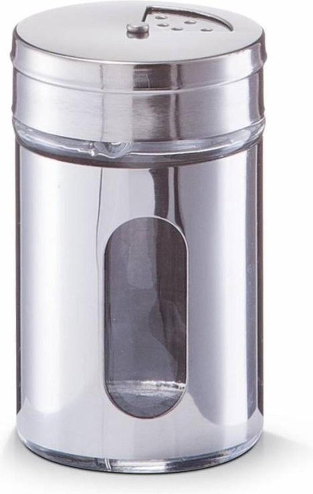 Fremragende husholdningsartikler krydderi shaker kakao shaker glas og rustfrit stål ø5xh8cm