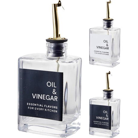Excellent houseware olie of azijnfles glas 280ml