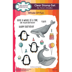 Kreative udtryk • jane's doodles whale of fun 4 i x 6 i stempelsæt