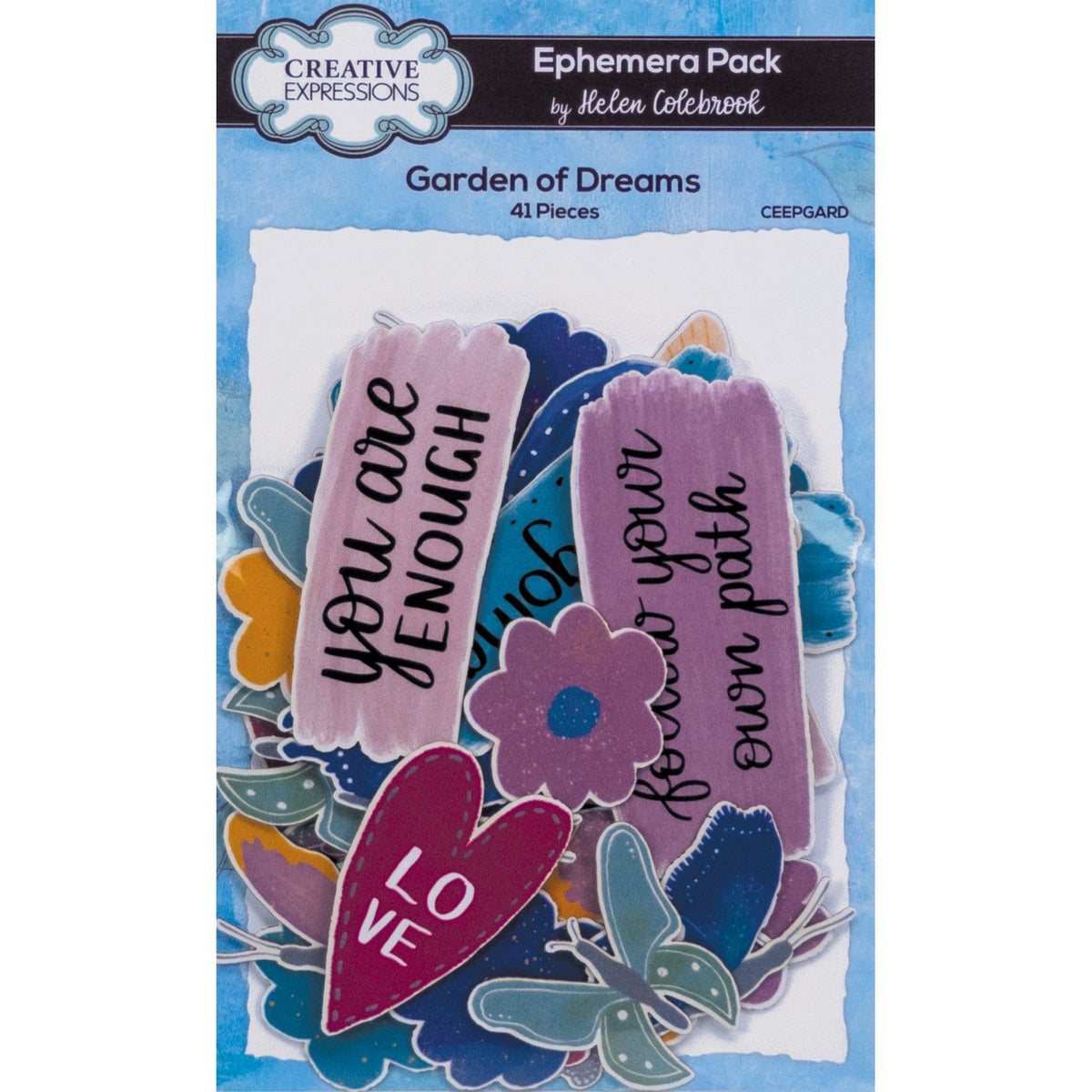 Kreative udtryk • ephemera pack garden of dreams