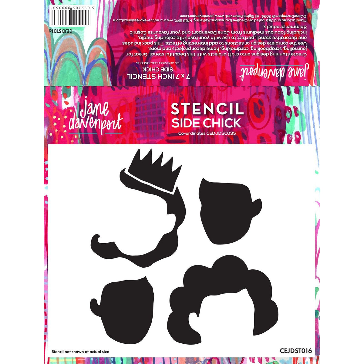 Kreative udtryk • jane davenport stencil side chick